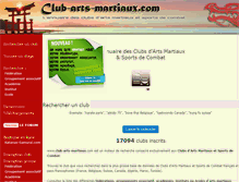 Tablet Screenshot of club-arts-martiaux.com